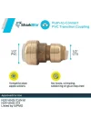 Transition Coupling, .5-In. Copper Tube x .5-In. PVC -UIP4008A