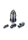 Transparent 45W PD/QC Type C ve USB Çıkış Ultra Hızlı Mini Araç şarj Cihazı L35