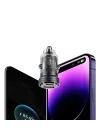 Transparent 45W PD/QC Type C ve USB Çıkış Ultra Hızlı Mini Araç şarj Cihazı L35