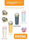 Tumbler Mug 660 ML Tek Kapak Çift Kullanım Pipetli Rahat İçim Kulplu Paslanmaz Çelik Termos 1102-660ML Sarı