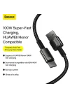 Tungsten Gold Hızlı Şarj Kablosu USB to Type-C 100W, 1m, Siyah