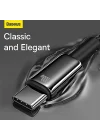 Tungsten Gold Hızlı Şarj Kablosu USB to Type-C 100W, 1m, Siyah