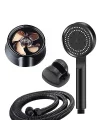 Turbo Pervaneli 5 Fonksiyonlu Duş Başlığı Duş Hortumu 150 Cm Ve Mafsal Set