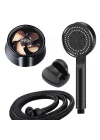 Turbo Pervaneli 5 Fonksiyonlu Duş Başlığı Duş Hortumu 150 Cm Ve Mafsal Set