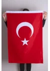 Türk Bayrağı 70x105 Alpaka Kumaş Yüksek Kalite Fabrikasyon Baskı