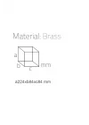 Tuvalet Fırçalığı Gold Renk 424X84X84 Mm