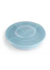 Twistshake Kapaklı Bölmeli Bebek Çocuk Tabağı Mavi 6+ Ay