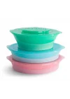 Twistshake Kapaklı Bölmeli Bebek Çocuk Tabağı Mavi 6+ Ay