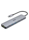 Type-C 2*HDMI Dual MST 4K 60Hz Gigabit Ethetnet Dönüştürücü 100W USB 3.2 Çoklayıcı Hub