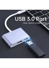 Type-c 3in1 Hdmi 4K Usb 3.0 Görüntü Veri Aktarımı Sağlar Usb Adaptör Notebook ve Macbook ile Uyumlu TC-23