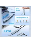 Type-C 5Gbps 4 Portlu USB-A 3.0 Çoklayıcı Dönüştürücü Hub