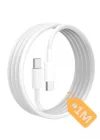 Type C-C Hızlı Şarj Kablosu, 60Watt PD, 1Metre, TPE Dış Yüzey, iPhone 15/16 ve Android İçin (1Ad x 1Metre Açık Gri)