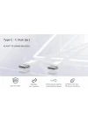 Type C-C Hızlı Şarj Kablosu, 60Watt PD, 1Metre, TPE Dış Yüzey, iPhone 15/16 ve Android İçin (1Ad x 1Metre Açık Gri)