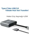 Type-C HDMI VGA USB Dönüştürücü Adaptör