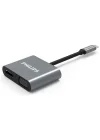 Type-C HDMI VGA USB Dönüştürücü Adaptör