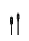 Type-C to Lightning iPhone Şarj Kablosu | 30W PD Hızlı Şarj 2m LED Örgü 480Mbps X6427