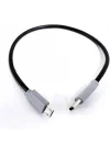 Type-C to Mikro USB Kablosu, USB Tip C - Mikro B OTG Kablosu Erkek - Erkek Şarj Veri İletimi, 25 Santimetre Kablo (ZR796-25cm Kablo)