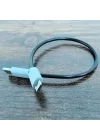 Type-C to Mikro USB Kablosu, USB Tip C - Mikro B OTG Kablosu Erkek - Erkek Şarj Veri İletimi, 25 Santimetre Kablo (ZR796-25cm Kablo)