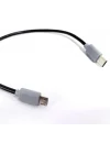 Type-C to Mikro USB Kablosu, USB Tip C - Mikro B OTG Kablosu Erkek - Erkek Şarj Veri İletimi, 25 Santimetre Kablo (ZR796-25cm Kablo)