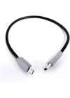 Type-C to Mikro USB Kablosu, USB Tip C - Mikro B OTG Kablosu Erkek - Erkek Şarj Veri İletimi, 25 Santimetre Kablo (ZR796-25cm Kablo)