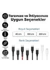 Type-C to Type-C ile Uyumlu iPhone ve Samsung ile Uyumlu Hızlı Şarj ve Data Kablosu 100 cm (Siyah)
