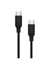 Type-C to Type-C ile Uyumlu iPhone ve Samsung ile Uyumlu Hızlı Şarj ve Data Kablosu 100 cm (Siyah)