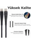 Type-C To Type-C PD 5A 32W Örgülü Hızlı Şarj ve Data Kablosu 1 Metre