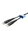 Type-C To Type-C PD 5A 32W Örgülü Hızlı Şarj ve Data Kablosu 1 Metre