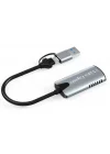 Type-c To Usb 2in1 Video Capture Yakalama Kartı Uçlu HDMI to Type-C PC Bilgisayar Video Adaptör Çevirici (HDMI aktarma için Kullanılmaz)