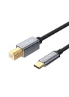 Type-C to USB-B Yazıcı Kablosu 1.5 Metre