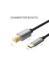 Type-C to USB-B Yazıcı Kablosu 1.5 Metre