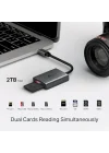 UA430C; USB 3.0 Type-C ile SD & microSD 3.0 Kart Okuyucu