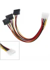 Üçlü 3 Port ide Molex Sata Power Hdd 4 pin Güç Kablosu 5101