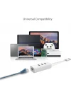 UE330 USB Ethernet Adaptörü (USB 3.0 Ethernet Hub RJ45 Ağ LAN ile Apple Macbook Surface Pro XPS, Ultrabook, Chromebook, PC, Mac ve diğerleri için)