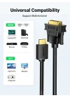 Ugreen HDMI DVI 1080P Çift Yönlü Görüntü Aktarma Kablosu, 1 Metre