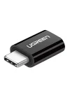 Ugreen Micro USB to Type-C Dönüştürücü Adaptörü, Siyah