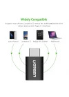 Ugreen Micro USB to Type-C Dönüştürücü Adaptörü, Siyah