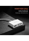 Ugreen Type-C to HDMI-VGA Dönüştürücü Adaptör Beyaz