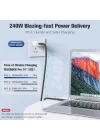 ULTRA USB C to USB C Kablo 240W PD 3.1 Hızlı Şarj, 20Gbps Veri Transferi, 4K@60Hz Görüntü Aktarımı, USB 3.2 Gen2 Type-C Kablo ULT (200, Santimetre)