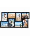 Uluslararası Tasarımlar Siyah 8 Açılış 4x6 Kolaj Fotoğraf Çerçevesi