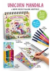 Unicorn Mandala - 6 Renk Keçeli Kalem ve 75 Adet Çıkartma Hediyeli 3+