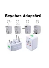 Universal Çoklu Priz Çevirici Dönüştürücü Seyahat Adaptörü, 150+ Ülke (AL-IN-ONE)