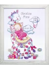 USA ürün – zürafa Birth kayıt Counted Cross Stitch Kit-11 x14 14 Count