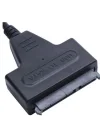 USB 2.0 2.5 3.5 İnç Sata SSD Hdd Hard Disk Dc Güç Çevirici Dönüştürücü Adaptör Kablosu