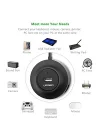 USB 2.0 4 Portlu Hub Çoklayıcı, Siyah
