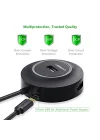 USB 2.0 4 Portlu Hub Çoklayıcı, Siyah