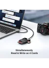 USB 3.0 4ü 1 Arada Kart Okuyucu, Siyah