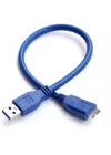 USB 3.0 HDD Taşınabilir Harddisk Veri Data Bağlantı Kablosu 30 cm 4530