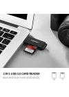 USB 3.0 SD ve Micro SD Kart Okuyucu, Siyah