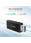 USB 3.0 SD ve Micro SD Kart Okuyucu, Siyah